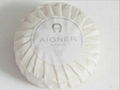 silver letter logo soap