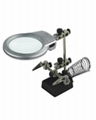 Helping hand magnifier with LED  1