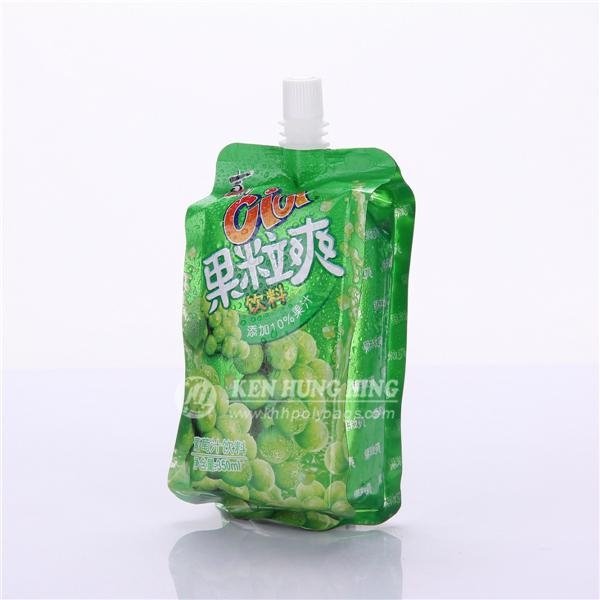 High Quality Side Gusset Children Juice Stand up Pouches with Spout