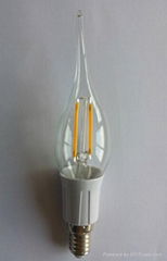 E14 4W 360 degree led candle filament lamp