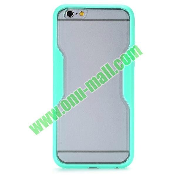 Translucent Matte Design PC and TPU Case for iPhone 6 4.7 inch (Mint Green)