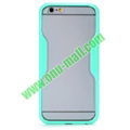 Translucent Matte Design PC and TPU Case for iPhone 6 4.7 inch (Mint Green)