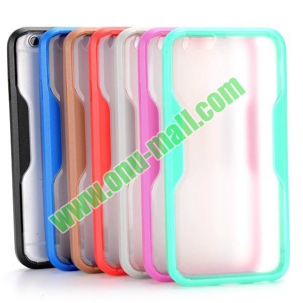 Translucent Matte Design PC and TPU Case for iPhone 6 4.7 inch (Mint Green) 3