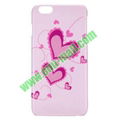 Glitter Powder Romantic Pattern PC Hard Case for iPhone 6 5.5 Inch (Heart Shape) 5