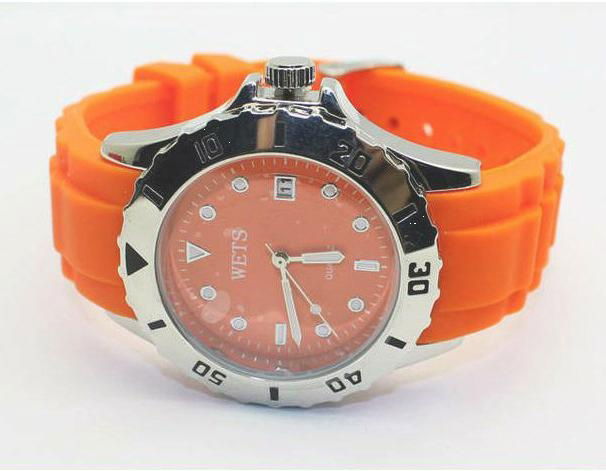  Fashion Alloy Highly Waterproof Silicone Watch 3