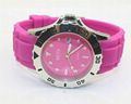 Fashion Alloy Highly Waterproof Silicone Watch 2