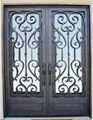 wrought iron door double door 3