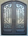 wrought iron door double door 4