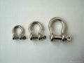Stainless steel bow shackle 1