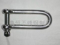 Stainless steel long D shackle