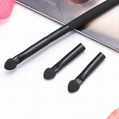 Free Shipping 3 Heads Changeable Sponge Hair shadow pencil Makeups styling tools