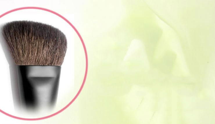 Free Shipping 2014 New Goat Hair Metal Handle Angle Professional Makeup Powder B 2