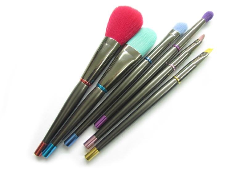  6pcs Colorful beauty cosmetics makeup brand Foundation Blush makeup Brushes set 2
