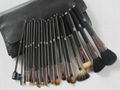 Hot Sale! Free Shipping 20 pcs Brown makeup brushes Make up Kit Makeup Set With  1