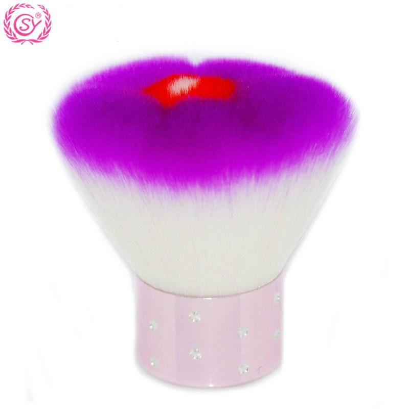 Synthetic Hair Aluminum Holder Flower makeup brushes professional  Loose Powder 