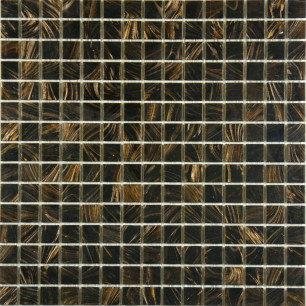G317 Brown Golden Line Glass Mosaic Tiles Golenstar Mosaic Pool Mosaic