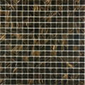 G317 Brown Golden Line Glass Mosaic Tiles Golenstar Mosaic Pool Mosaic