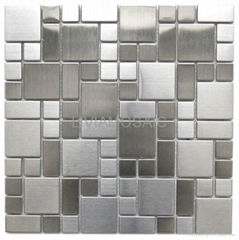 ME008S Modern Silver stainless steel mosaic metal mosaic