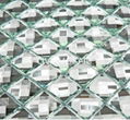 PM112 Silver diamond mirror glass mosaic