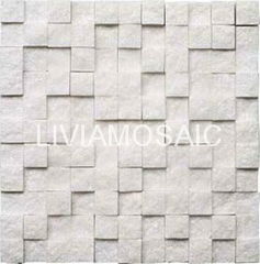 Crystal White Mosaic 3D Style Mosaic backsplash