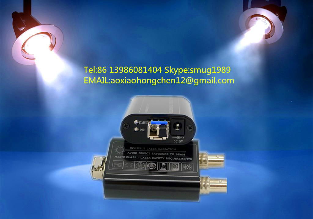 Mini broadcast 3GSDI fiber converter/SDI fiber extender for studio system