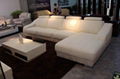 lizz  casual  real  leather  sofa