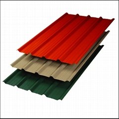 Colourful Corrugated Steel Plate 