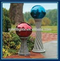 stainless steel hollow colour ball fountain for wedding decoration