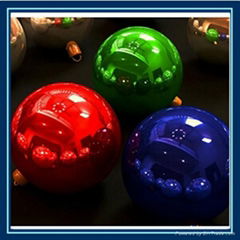 stainless steel hollow colourful ball for outdoor ornament