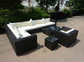 outdoor living garden rattan sofa