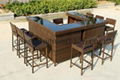 durable all weather wicker patio furniture bar set 1