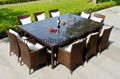 all weather wicker dining set