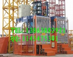SC100/100 double cage construction elevator