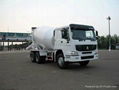 Truck-mounted concrete mixer  1