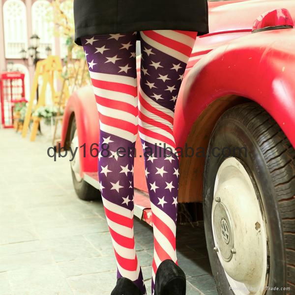 2014 Sexy fashion Women America tights leggings 