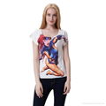 Lady's Fashion 3D Print Bodycon T-shirts 2