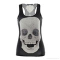 Women's Fashion 3D Print Bodycon Vest Undershirt 2