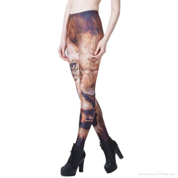 Women's Europe Style  Print Bodycon Leggings Casual Skinny Pants 5