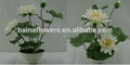 Wholesale real touch silk flower artificial lotus with melamine pot