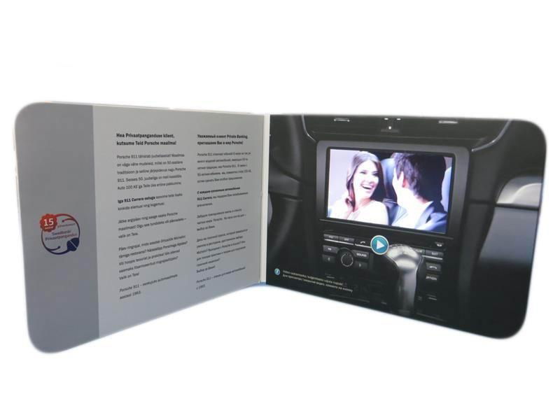 Hardback 4.3 inch video brochure 3