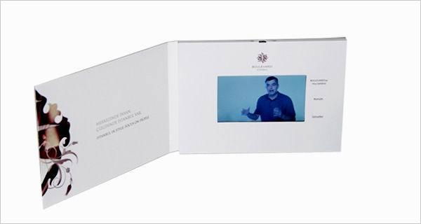 Hardback 4.3 inch video brochure 4