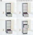 drawer cabinet modern steel knock down vertical office file  2