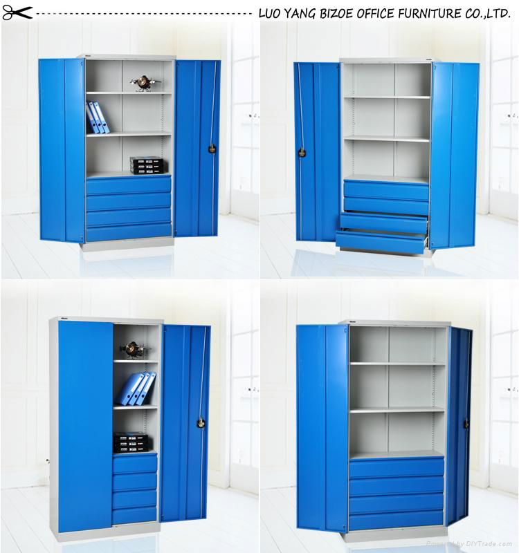 file storage cabinet two shelves with inner lateral drawer file cupboard   2