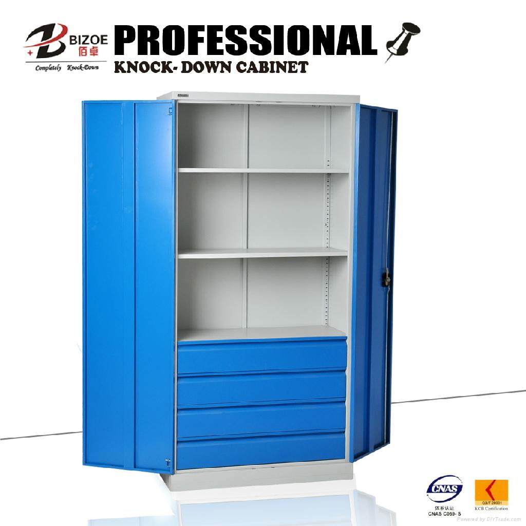 file storage cabinet two shelves with inner lateral drawer file cupboard   4