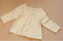 girls round neck cardigan