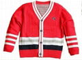 baby boys girls v-neck stripe cardigan