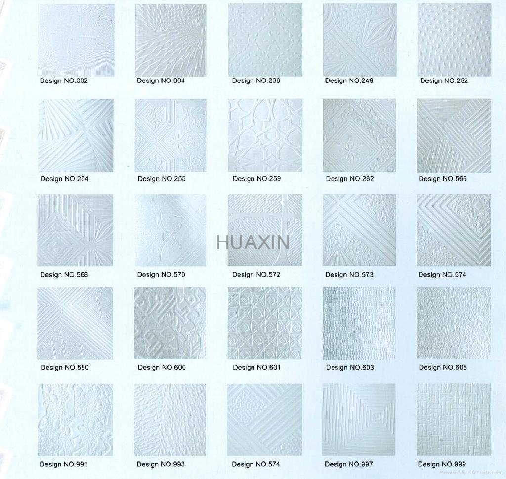 Laminated pvc gypsum ceiling tiles/best price and quality