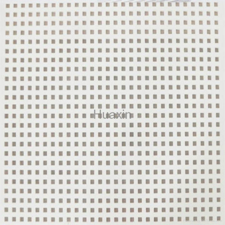 Acoustic perforated plasterboards/square holes 2