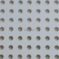 Acoustic perforated plasterboard-round