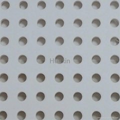 Acoustic perforated plasterboard-round hole